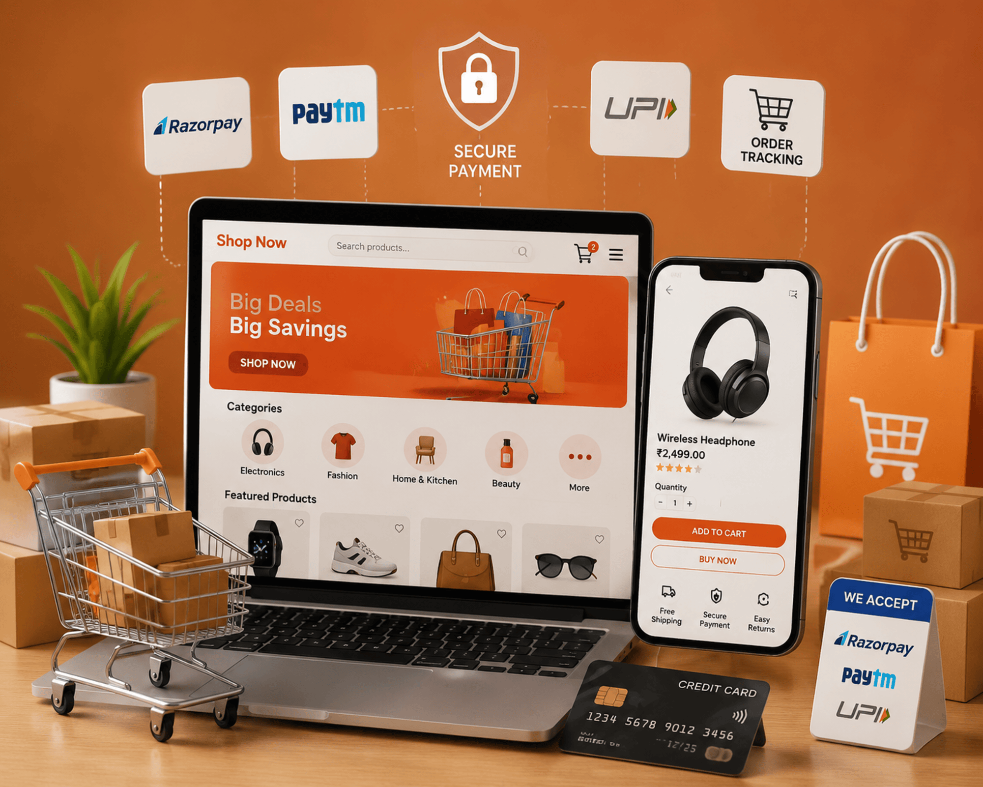 Ecommerce website development and online store solutions by ForceNexa